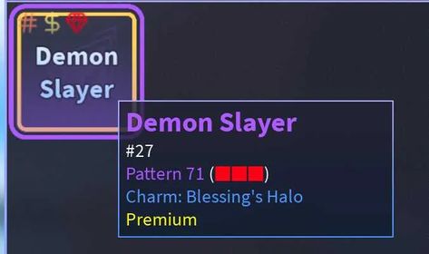 A Universal Time (AUT) | Premium Demon Slayer #27 | Pattern 71 | Blessing’s Halo