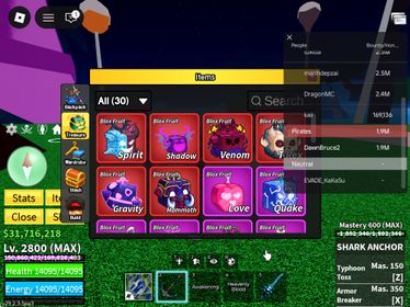 ID 484:LV2800+God+CDK+SG+6 Race V4 Full Gear + Shark Anchor + Mammoth T-rex Gravity Spirit Venom Shadow Inven |Human,Angel,Mink,Shark,Cyborg,Ghoul|Unverified Account|Auto Delivery|Blox Fruits