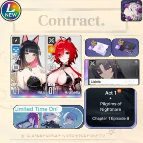 [Lv10] GLOBAL| Arabella + Sign Licinia (Partner Arabella) + Rita  |SelectiveRescueUntouch |Starter account