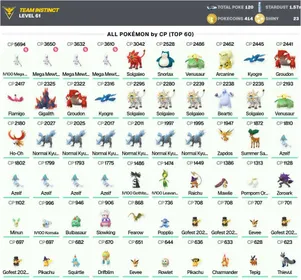 Shiny IV100 MEGA Mewtwo Y CP 5694 ✨Shiny Solgaleo CP 3042 ✨Legendary: 26 ✨Shiny: 23 ✨Kyogre,Groudon ✨Ho-Oh ✨Shiny Venusaur-Pokemon Go Account