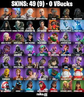 [PC/PSN/XBOX] 49 skins | Darth Vader | Emperor Palpatine | General Grievous | Apprentice Evie | Poe Dameron | Wookiee | Geralt of Rivia | Doom Slayer | Ruby Shadows #332