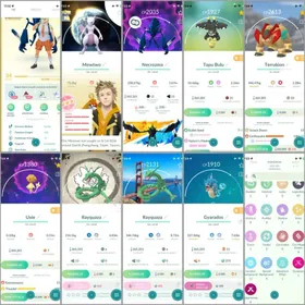 LVL 34👑5 Shiny Legend (Necrozma/Terrakion)💯Hundo BG Mewtwo🌸BG Necrozma/Rayquaza🧬Mega Mewtwo Y🐉Mega Gyarados✨5 Shiny✨97 Legendary