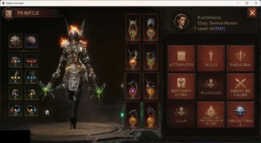 NA - High Heaven | 60 (1181) Demon Hunter - Vanquisher | CR 51804 |Reso 600|Inverno IV|Quakerstider Lv30|CS-On|2 Cosm| DI109B
