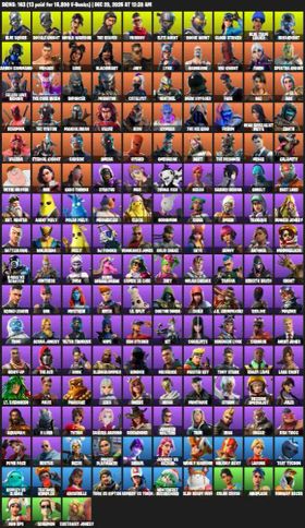 163 Skins | Blue Squire, Royale Knight, The Reaper, Midas, Rogue Agent, Elite Agent, Mandalorian, World Warrior, Prodigy