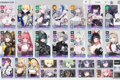 Asia | 29 SSR Combatant(Inc Dupe) | and 7 Partner | Partner Selector