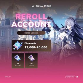 ☆ KR | 12000-20000 Diamonds | 25 Rescuer | 20 Arcana | 10 Focused | 5 Envelopes | SSR Box | Name Card