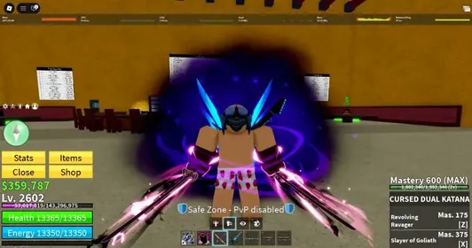 BLOX FRUITS LVL 2602 ACCOUNT (WITH BONUS OTHER GAMES) | 10.6M BOUNTY - PIRATE | V4 CYBORG (FULLGEAR) + V4 SHARK (GEAR 2) | GODHUMAN (MAX) | GAMEPASS - 2X MASTERY + 2X MONEY | SHADOW - FULL SKILL | DARK BLADE + CDK + DARK DAGGER + SHARK ANCHOR + GRAVITY CANE + KABUCHA + SKULL GUITAR | DARK COAT + HOLIDAY CLOAK | 2 VENOM + SHADOW + 2 GRAVITY + SPIRIT + 2 MAMMOTH + 2 RUMBLE + 2 PAIN + 2 BLIZZARD FRUIT INVENTORY | LEGENDARY PINK + RAINBOW HAKI | AUTO DELIVERY | EMAIL (VERIFIED) CHANGABLE.