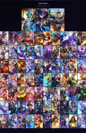 #389R | 2 Legend Skins, 7 Grand Skins, Moksov Allstar | 516 Skins | Instant Login