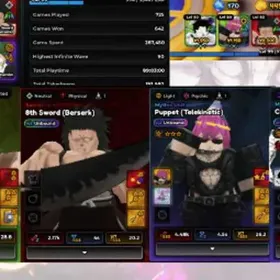 4 Unbound META ( Kenpechi, Puppet, Dark, Yuta ) | LV 99 | Gold 44K | Diamond 180