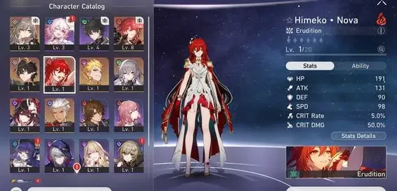 ASIA | TL 4 | Female | Starter | Himeko_Nova Sign + Sparkle + Gilgamesh + Archer + Danheng PT |Companion Spirit x2 |