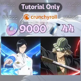 Starter · NA Crunchyroll · Uryu Ishida Vollstandig + Kisuke Urahara + 9k Jade + 44 Standard Tickets · Gacha Reroll Account · Tutorial Only · Instant Delivery