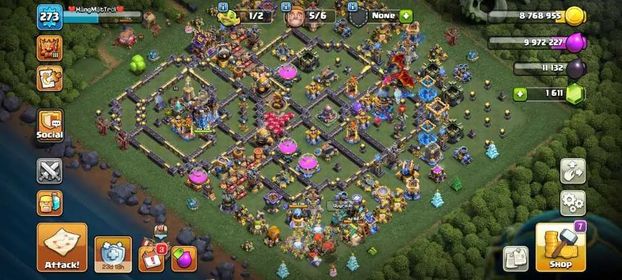 SA- [LEGEND LEAGUET] TH18 FULL MAX | [ 6HERO MAX-110-110-95-85-55-25 ] 16 EPIC EQUIPMENT NEAR MAX | MAGIC ITEMS | FULL ACCESS