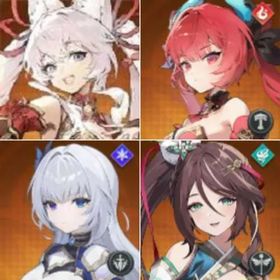 Korean|lv2|Mina+Flare+Ophelia+Jiwon|Only completed the tutorial|Fast delivey