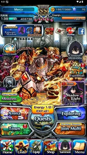 Global|Rank 138|2 SP.ART(Yuzuriha,Emiya)|12 Ascend 5 TW|(Kirisame,War Hero Fan,Hazuki,Etc)+TW|Lpot 283|CheckSS|GS2896