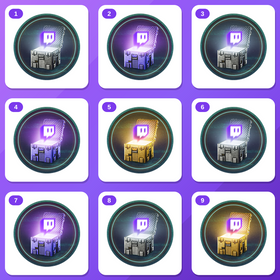 Escape from Tarkov Twitch Drops (9 Items) — Common 1 + Rare 1 +7 more