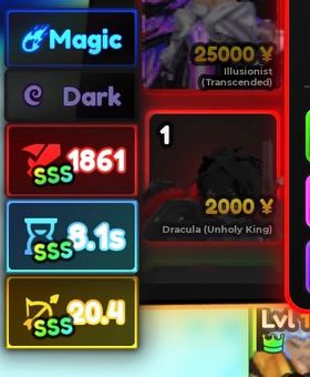Dracula (Unholy King) full SSS / alucard in anime adventures