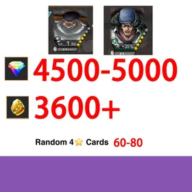 Global|Android/Only|4500-5000RD|3600+GF|Jigarcia Saturn Saint Medal+Kuzan+random four stars|100% Safe Account|