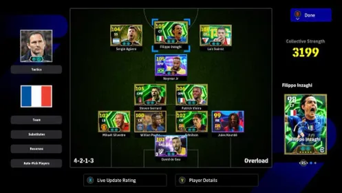 [PC]New WC Neymar(106) Viera(106)Inzaghi(104) Blitz Suarez(105) | Balanced Squad(3199)