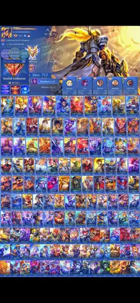 SKIN 717 LEGEND 8 CC 16 EX IMORTAL 111 ROGER PRIME LIMITED FULL KUNGFU PANDA FULL TRANFORMERS