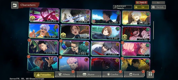(Global TwhkMo) 7 Limited + Choso A5 + Shoko + Toji