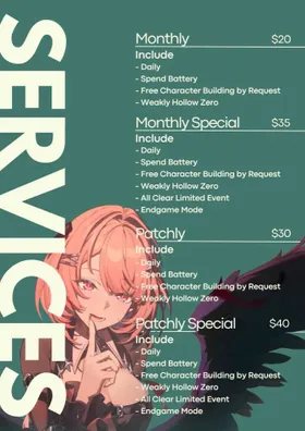 Account Maintenance Monthly and Patchly (Zenless Zone Zero)