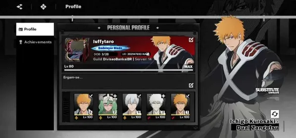 BSR315 – NA Spectacular Bleach Soul Resonance Account | 2 B6, Ichigo TW B6 Full, Gin B6 + 20K Jades