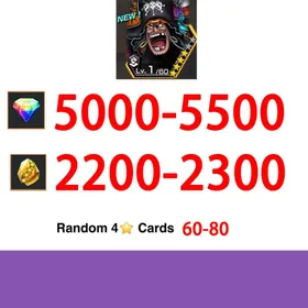 Global|IOS/Only|5000-5500+RD|2200-2300GF|The Four Emperors Marshall D. Teach|100% safe account|