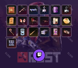 🧨 Twitch Drops 🌌 Global Warfare 4 💜 Rust [Total 19 Items]