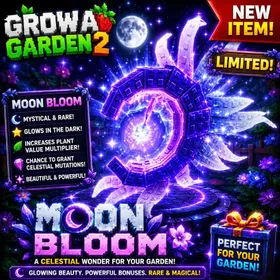 120x 🌙 Moon Bloom 🌑 | Grow a Garden 2 (GAG 2) | 🌈 SUPER ✨ |⚡️Instan Delivery⚡️