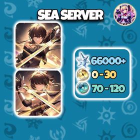 [SEA] 66000 Astrite + 70-120 Lustrous Tide + 0-30 Radiant Tide | UL45+ | Microsoft Email | Reroll Account