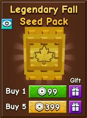 x1 Legendary Fall Seed Pack | 99R | Grow a Garden 2