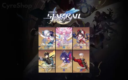 [ASIA] Starter TL4 | Female | Yao Guang + Cyrene + Sparkle + Danheng PT + Archer | x2 Golden Companion  | Departure Banner On (50/50) | #SR017