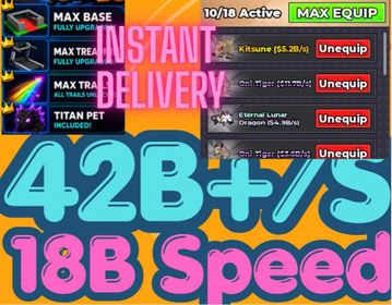 42B/s + 18B Speed | Divine Kitsune + Eternal King | Steal An Egg
