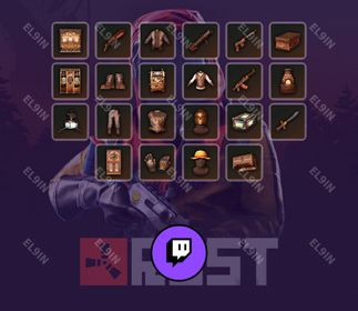 🌌 Twitch Drops 🌐 Rust Isles Boonie 👑 Rust [Total 22 Items]