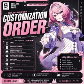 ZENLES ZONE ZERO - CUSTOMIZATION ORDER