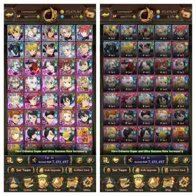 GLOBAL 4.350💎 | 7.4M CC | 9 LR + 11 BASIC UR | Nemesis Meliodas | All Collab Gachiakuta | Collab Fire Force | Collab Re:Zero | Collab Konosuba