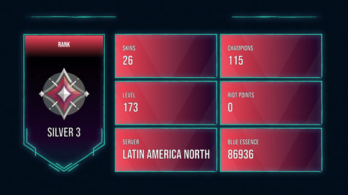 🥑 LAN 🥑 26 SKINS 🥑 SILVER 3 🥑 115 CHAMPIONS 🥑 173 LEVEL 🥑 INSTANT DELIVERY 🥑 FULL ACCESS 🥑 GI4OM 🥑