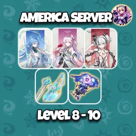 [America] Qingxiao + Sign Weapon + Denia + Sign Weapon + Camellya | Level 8-10 | Login by Microsoft Email | Starter Account