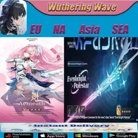 SEA|Lv45|Aemeath+Sign|56K+Astrite|160+Lustrous|2+Radiant|Wuthering Wave