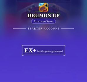 DIGIMON UP Asia Starter Account | WarGreymon EX+