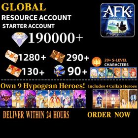 [Global] 190k Diamonds + AFK Journey Resource Starter +More |Fast delivery