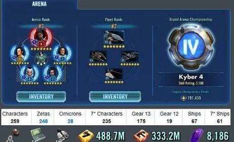 SG10 – 10.5M+ GP Endgame Account | All Capital Ships, Powerful Roster & Rare Objectives