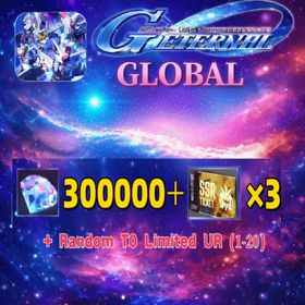 Global|300K-330K Diamonds +50000-60000 Power+SSR Tickets ×3 + 1 Selectable UR + 16-35 Single Draw Tickets + Random T0 Limited UR (0–5)|SD Gundam G Generation ETERNAL