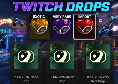 🌀RLCS 2025×330🔸Inferno Drop x20🌀[110 Exotic+110 Import+110 Very Rare]🌀Black Neural Network🔸Sky Blue Affluente🌀