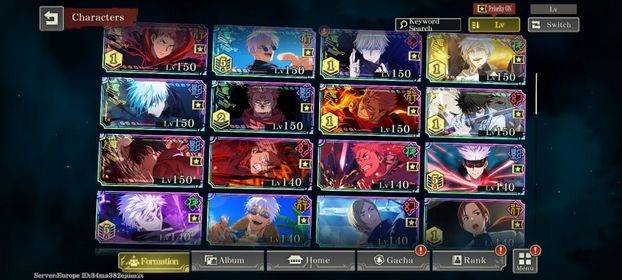 (Global EURO) Good Account 16 Limited (Have All Gojo) + Uraume + Masamichi Yaga Blue + Choso + Shoko + Mei Mei | Fast Delivery