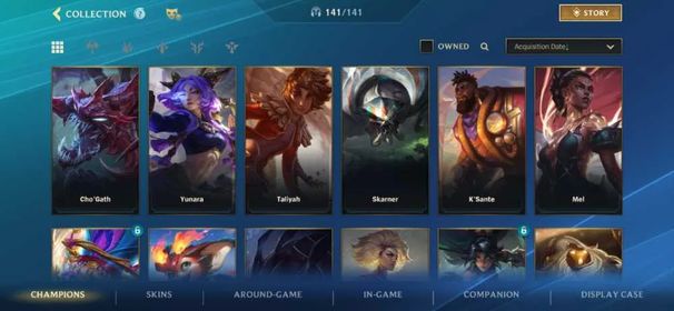 [NA] ⭐ 141/141 Champions | 100 Skins | 160k Be Left