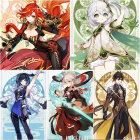 Asia|AR10|Mavuika+Nahida+Yelan+Kazuha+Zhongli|5 5-star characters|8-15 four-star characters|No birthday set, no email bound|Able to explore 100%|can log in normally immediately|Genshin Impact