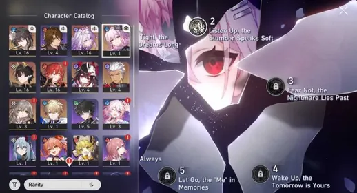 [ASIA] Starter TL 9 | Evernight E2 + Castorice Sign LC + Ruan Mei + Archer + Sparkle + Dan Heng PT + Himeko E1 + Gepard + Gallagher | Golden Companion Spirit x2 | Fate Contract ON | Female MC | Departure Warp ON [40/50] | All Unset