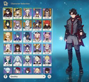 ASIA AR50 | 5 stars*8 | Wriothesley(C1)+Neuvillette+Cyno+Navia+Mona(C2)+Diluc+Tighnari+Keqing lots of 4* characters and weapons Male endgame account | 39 characters