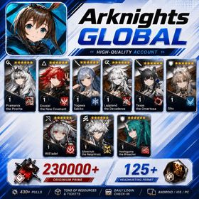 Global EN//230000-240000 synthetic jade+125+ origin stone or Single number 430-450 draws+Pramanix the Prerita+Exusiai the New Covenant or  Togawa Sakiko  or Lappland the Decadenza or Texas the Omertosa or shu or Hoshiguma the Breacher or Wiš'adel or SilverAsh/Some chapters passed [Android/IOS] Arknights
